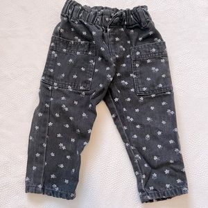 Zara toddler floral denim! Great condition! Worn once or twice